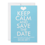 Keep Calm & Save the Date Announcements