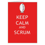 Keep Calm & Scrum Greeting Cards