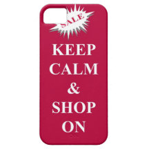 keep calm & shop on iPhone 5 cover