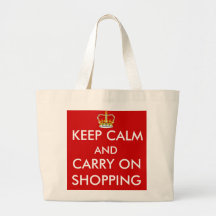 KEEP CALM SHOPPING TOTE BAG