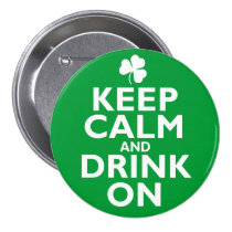 Keep Calm St Patricks Day Humour buttons