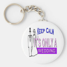 Keep Calm Wedding Keychain