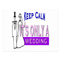 Keep Calm Wedding Post Card