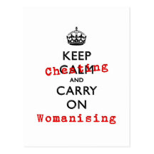 KEEP CHEATING POST CARD