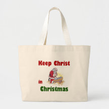 Keep Christ in Christmas Canvas Bag