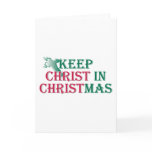 Keep Christ in Christmas - cross Greeting Card