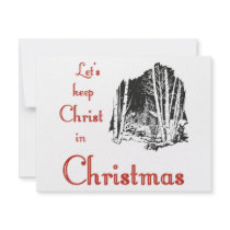 Keep Christ in Christmas Personalized Invite