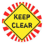 keep clear stickers