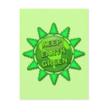KEEP EARTH GREEN POSTCARD