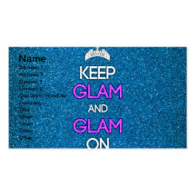 Keep Glam and Glam On Business Card