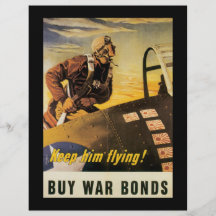 Keep Him Flying World War II Custom Flyer