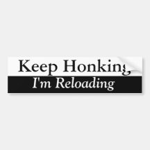 Keep Honking Bumper Sticker