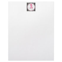 keep hope alive pink ribbon breast cancer personalized letterhead