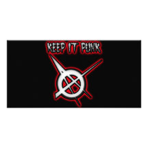 KEEP IT PUNK guys girls Punk Music Photo Card Template