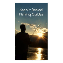 Keep it Reeled Fishing Guide Vertical Biz Card Business Card