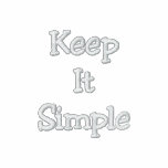 Keep It Simple Black Zip Hoody