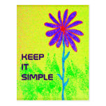 Keep It Simple postcard
