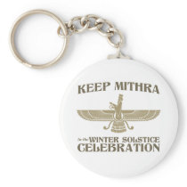 Keep Mithra in the Winter Solstice Celebration keychains