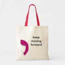 keep moving forward canvas bags