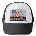 Keep Old Glory Forever Free, Buy More Bonds For Vi Mesh Hat