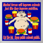 Keep Public Schools Public (blue) Poster