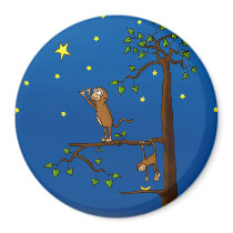 Keep Reaching Monkey Magnet
