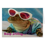 Keep Smiling... Alligator In Sunglasses Card