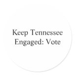 Keep Tennessee Round Sticker