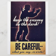 Keep The Enemy In The Dark! Custom Flyer