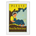 Keep The Park Clean 1938 WPA Cards