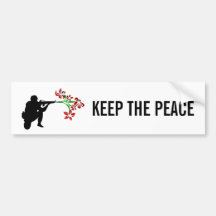 Keep The Peace Bumper Sticker