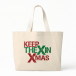 Keep the X in Xmas Canvas Bags
