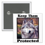 Keep them Protected - Wolf Pin