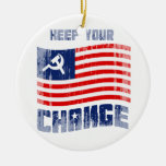 Keep your Change Faded.png Christmas Tree Ornaments