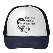 Keep Your Chin Up Emo Kid! Mesh Hats