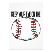 Keep Your Eye On The Ball Personalized Invitations