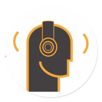 Keep Your Music Loud Round Sticker
