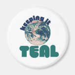 Keepin' it Teal Refrigerator Magnets