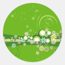 Keeping it Green Round Sticker