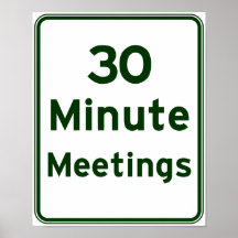 Keeping Meetings as Short as Possible Poster