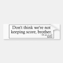 Keeping Score Bumper Stickers
