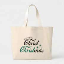 Keeping the Christ in Christmas Canvas Bags