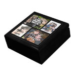 Keepsake Wood Jewellery/Valet Box, 4 Photo Collage gift boxes