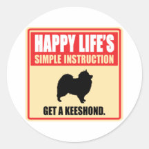 Keeshond Autocollants
