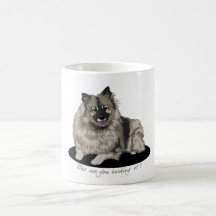 Keeshond Illustration Mug