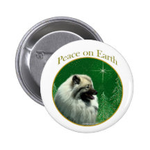 Keeshond Peace Pins