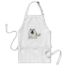 Keeshond with Puppies Apron