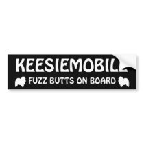 Keesiemobile Fuzz Butts Bumper Sticker
