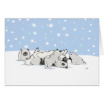 Keesies in the Snow Greeting Cards