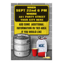 Keg Party Invitations invitations